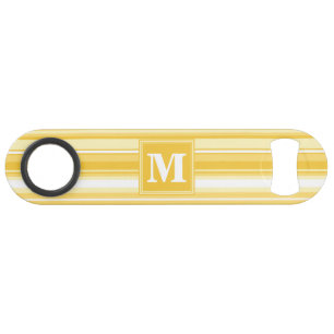 Monogram yellow stripes bar key