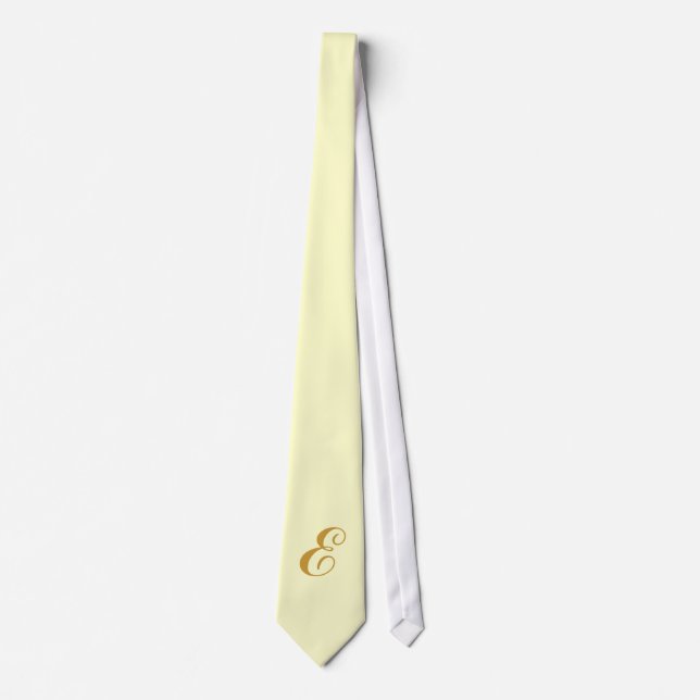 Monogram Yellow Tie (Front)