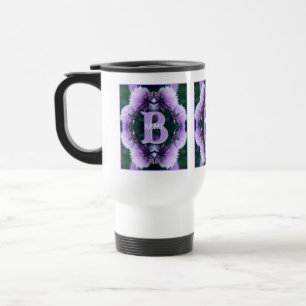 Monogram Your Initial Name Allium Personalized Travel Mug