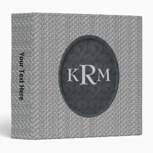 Monogram Your Initials Personalized Binder