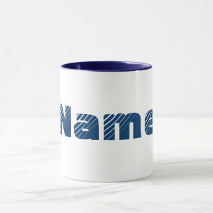 Monogram Your Name Bold Letters Personalized Mug