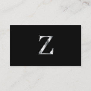 Monogram Z business cards