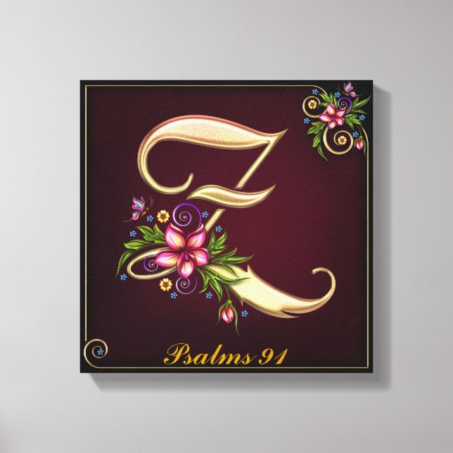 Monogram Z Premium Wrapped Canvas (Gloss) (Front)
