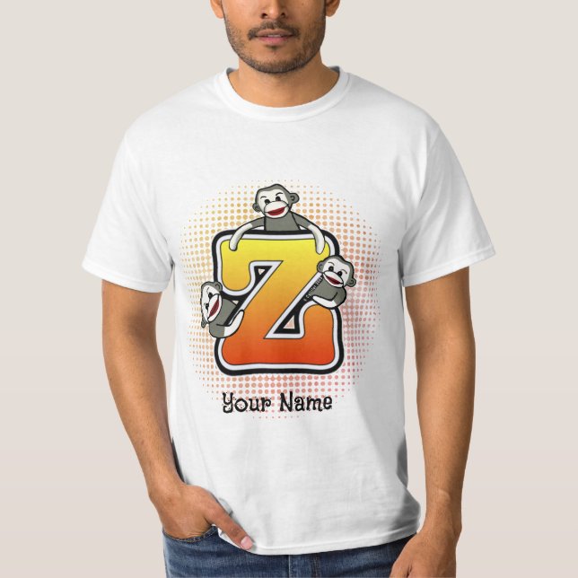 Monogram Z Sock Monkey T-Shirt (Front)