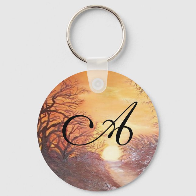 Monograme A Keychain (Front)