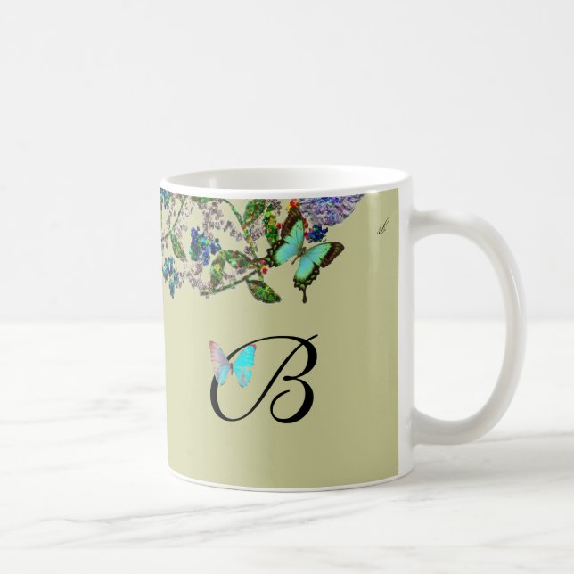 Monogramed Bejeweled Mug (Right)
