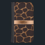 Monogramed Brown & Copper Leopard Animal Print Samsung S4 Wallet Case<br><div class="desc">Elegant brown and copper tone leopard print with metallic copper accents and customizable monogram. If you need any help customizing,  changing colour,  or anything else to any of my designs,  contact ArtOnWear designer. Free text formatting with live help available by request.</div>