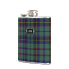 Monogramed Clan Stephenson Tartan Plaid Flask