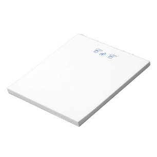 Monogramed Couples Notepad