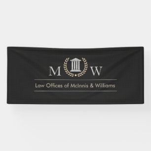 Monogramed Courthouse Banner