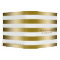 Monogramed Faux Gold Stripes Geometric Pattern