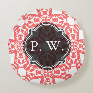 Monogramed French Bulldog Pillow