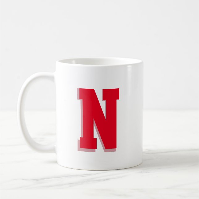 Monogramed Initial Coffee Mug (Left)