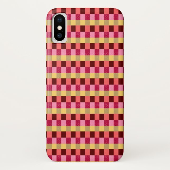 Monogramed Polka Dots Pattern Case-Mate iPhone Case (Back)