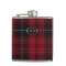 Monogramed Pride of Wales Tartan Plaid Flask