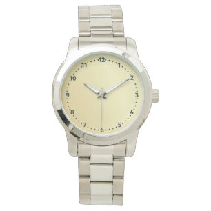  Monogramed Unisex Oversized Silver Bracelet Watch