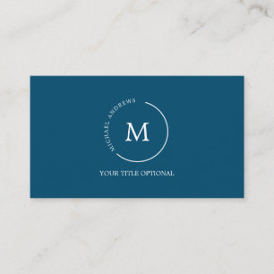 Monogramm Circle Business Card