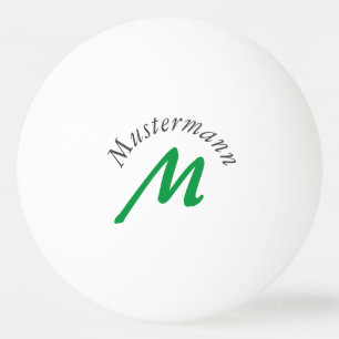 Monogramm Ping Pong Ball
