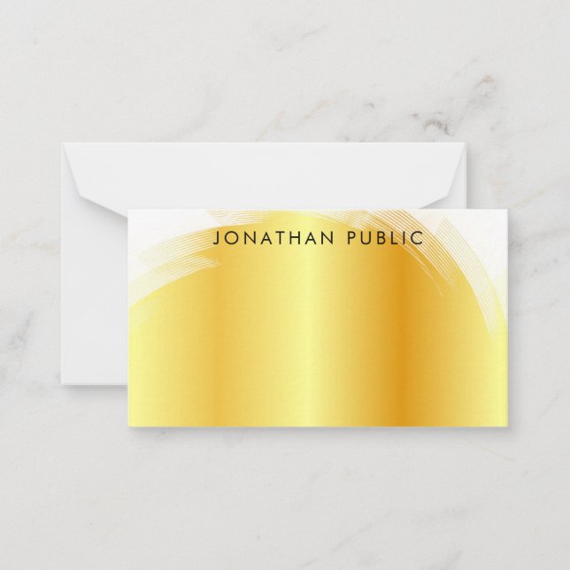 Monogramme à main Élégant Modèle d'or Faux (Devant)