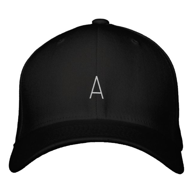 Monogramme "A" Personnalisé Imprimé Casquette de p (Devant)