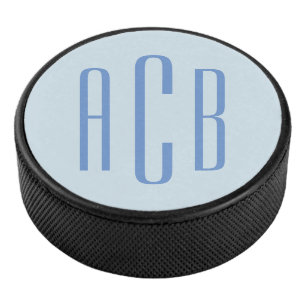 Monogramme à trois lettres bleu moderne