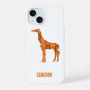monogramme Abstrait de silhouette de girafe