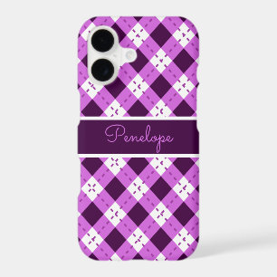 Monogramme Argyle Violet