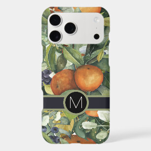Monogramme Avec Fruit Et Folithe Orange Design