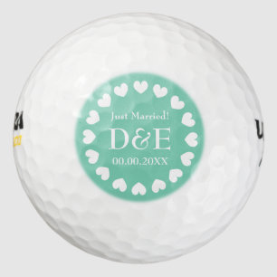 Monogramme balle de golf set mariage faveur cadeau
