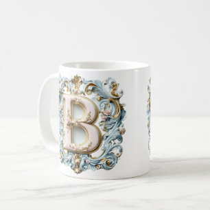 Monogramme baroque 'B' Mug pour une Princesse au c