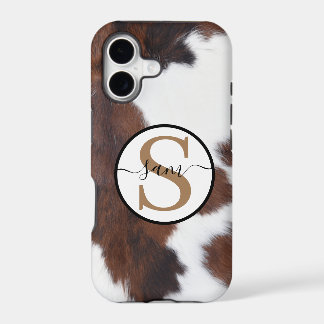 Monogramme blanc Brown de la vache