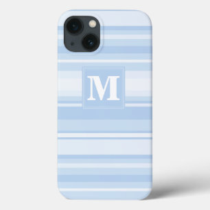 Monogramme Bleu Bande Bébé Coque-Mate coque iphone