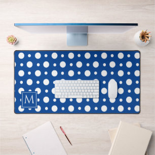 Monogramme bleu blanc Pointe