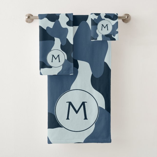 Monogramme bleu Grosse vache (En situation)