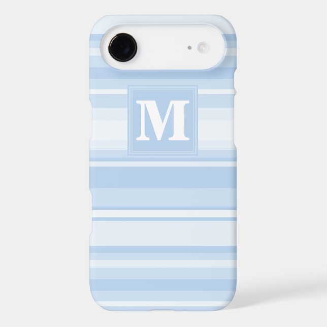 Monogramme Bleu rayures (Verso)