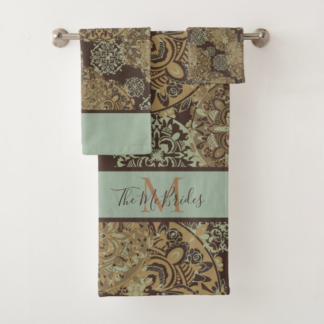 Monogramme Boho Moody Mandalas (En situation)