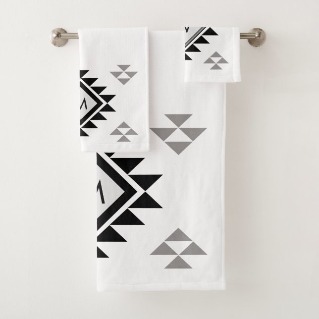 Monogramme Boho noir blanc (En situation)