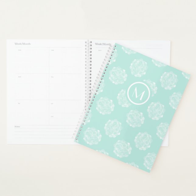 Monogramme | Bonheur des Plantes | Pastel Succulen (Devant avec enveloppe)
