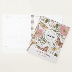 Monogramme botanique Fleur sauvage moderne et tend
