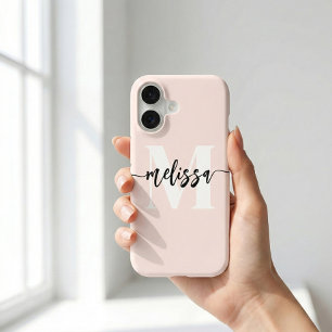 Monogramme Brush Calligraphy Blush