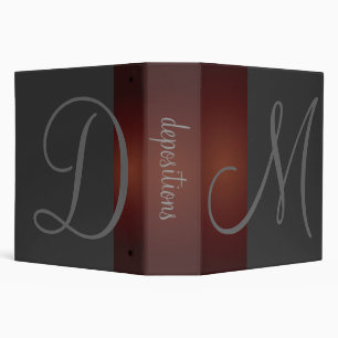 Monogramme, cabinet juridique - classeurs de dépôt