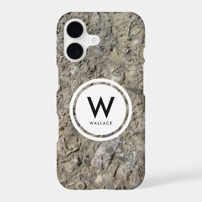 Monogramme calcaire hash fossile (Verso)