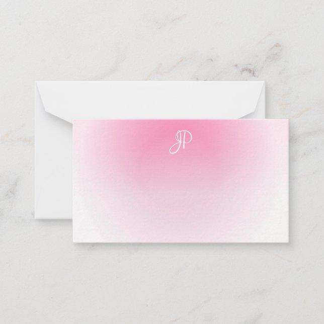 Monogramme calmé Élégant Modèle personnalisé (Devant)
