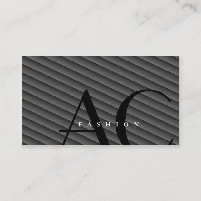 Monogramme - cartes de visite (Devant)
