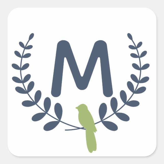 Monogramme C'est Sticker de Noël (Devant)