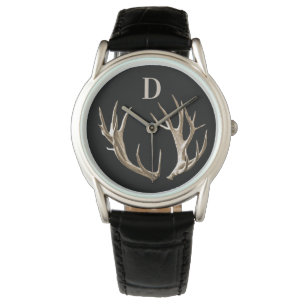 Monogramme Chasseur Antlers Outdoorsman montre cad