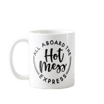 Monogramme Chaud Mess Express café Mug