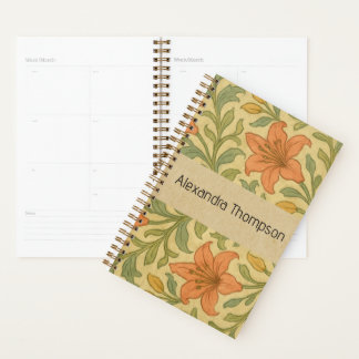Monogramme classique fond botanique Willam Kraft