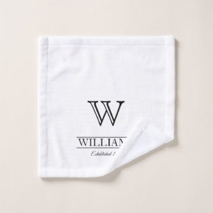 Monogramme classique personnalisé Nom de famille