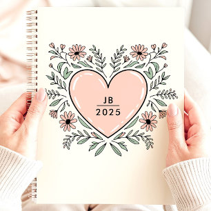 Monogramme Cœur Floral 2025